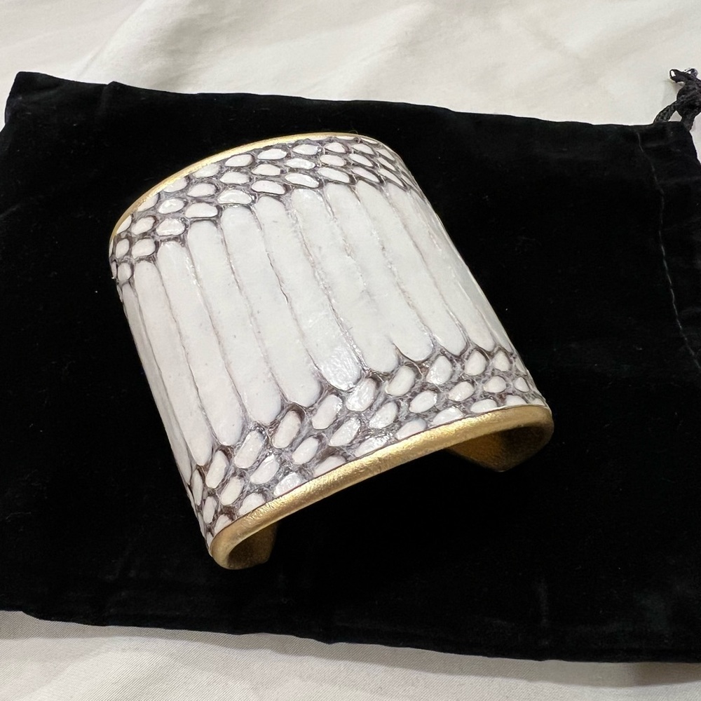 Lema J real snakeskin bracelet/cuff